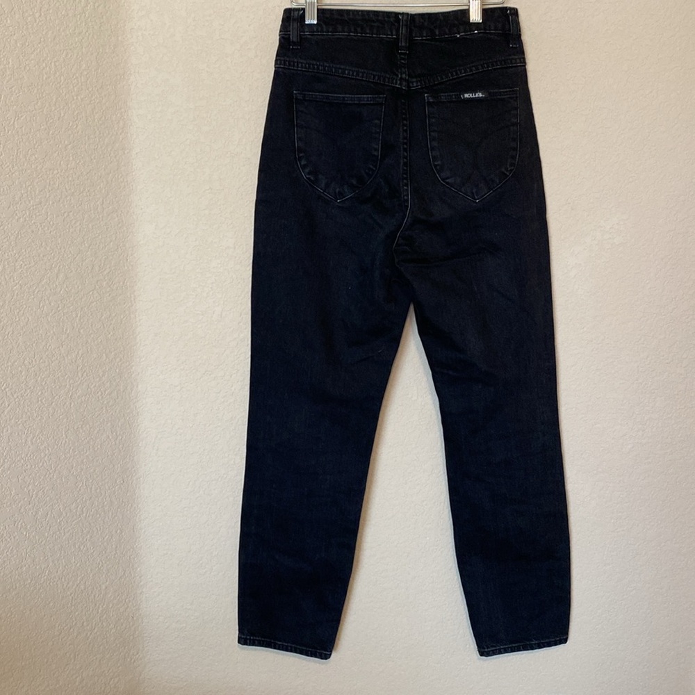 Rolla's Dusters High Rise Slim Comfort Black Women's Jeans 28 - Picture 3 of 8